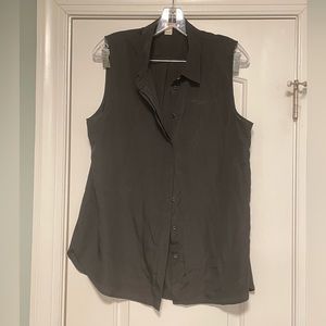 J crew button down top sleeveless size 14